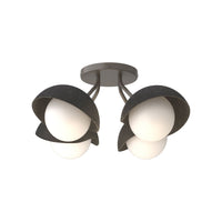 Brooklyn 4-Light Single Shade Semi-Flush