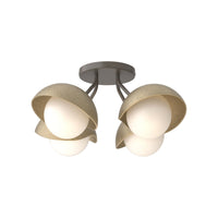 Brooklyn 4-Light Single Shade Semi-Flush