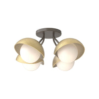 Brooklyn 4-Light Single Shade Semi-Flush