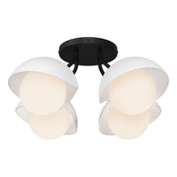 Brooklyn 4-Light Single Shade Semi-Flush