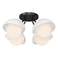 Brooklyn 4-Light Single Shade Semi-Flush