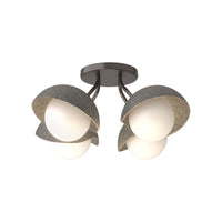 Brooklyn 4-Light Single Shade Semi-Flush