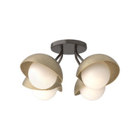 Brooklyn 4-Light Single Shade Semi-Flush