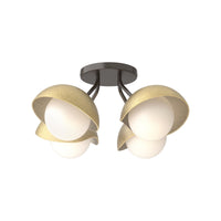 Brooklyn 4-Light Single Shade Semi-Flush
