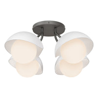 Brooklyn 4-Light Single Shade Semi-Flush