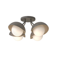 Brooklyn 4-Light Single Shade Semi-Flush