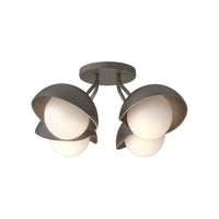 Brooklyn 4-Light Single Shade Semi-Flush