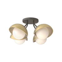 Brooklyn 4-Light Single Shade Semi-Flush