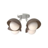 Brooklyn 4-Light Single Shade Semi-Flush