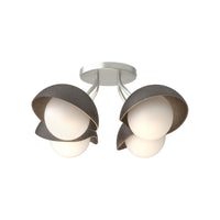 Brooklyn 4-Light Single Shade Semi-Flush