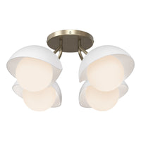 Brooklyn 4-Light Single Shade Semi-Flush