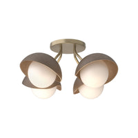 Brooklyn 4-Light Single Shade Semi-Flush