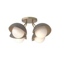 Brooklyn 4-Light Single Shade Semi-Flush