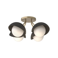 Brooklyn 4-Light Single Shade Semi-Flush