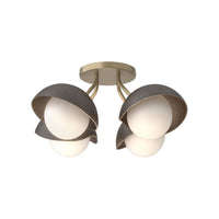 Brooklyn 4-Light Single Shade Semi-Flush