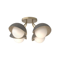 Brooklyn 4-Light Single Shade Semi-Flush