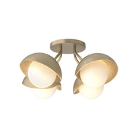 Brooklyn 4-Light Single Shade Semi-Flush