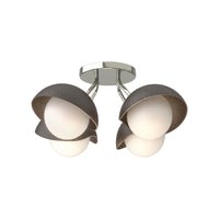 Brooklyn 4-Light Single Shade Semi-Flush