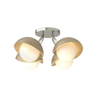 Brooklyn 4-Light Single Shade Semi-Flush