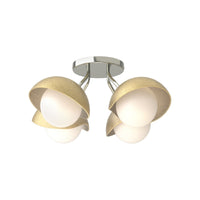 Brooklyn 4-Light Single Shade Semi-Flush