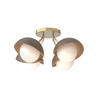 Brooklyn 4-Light Single Shade Semi-Flush