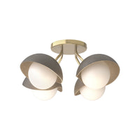 Brooklyn 4-Light Single Shade Semi-Flush