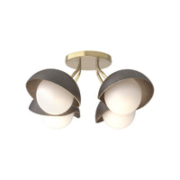 Brooklyn 4-Light Single Shade Semi-Flush