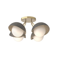 Brooklyn 4-Light Single Shade Semi-Flush