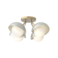 Brooklyn 4-Light Single Shade Semi-Flush