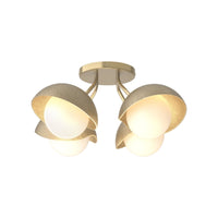 Brooklyn 4-Light Single Shade Semi-Flush