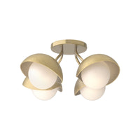 Brooklyn 4-Light Single Shade Semi-Flush
