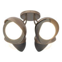 Brooklyn 4-Light Double Shade Semi-Flush