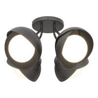 Brooklyn 4-Light Double Shade Semi-Flush