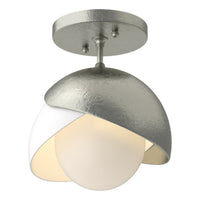 Brooklyn 1-Light Double Shade Semi-Flush