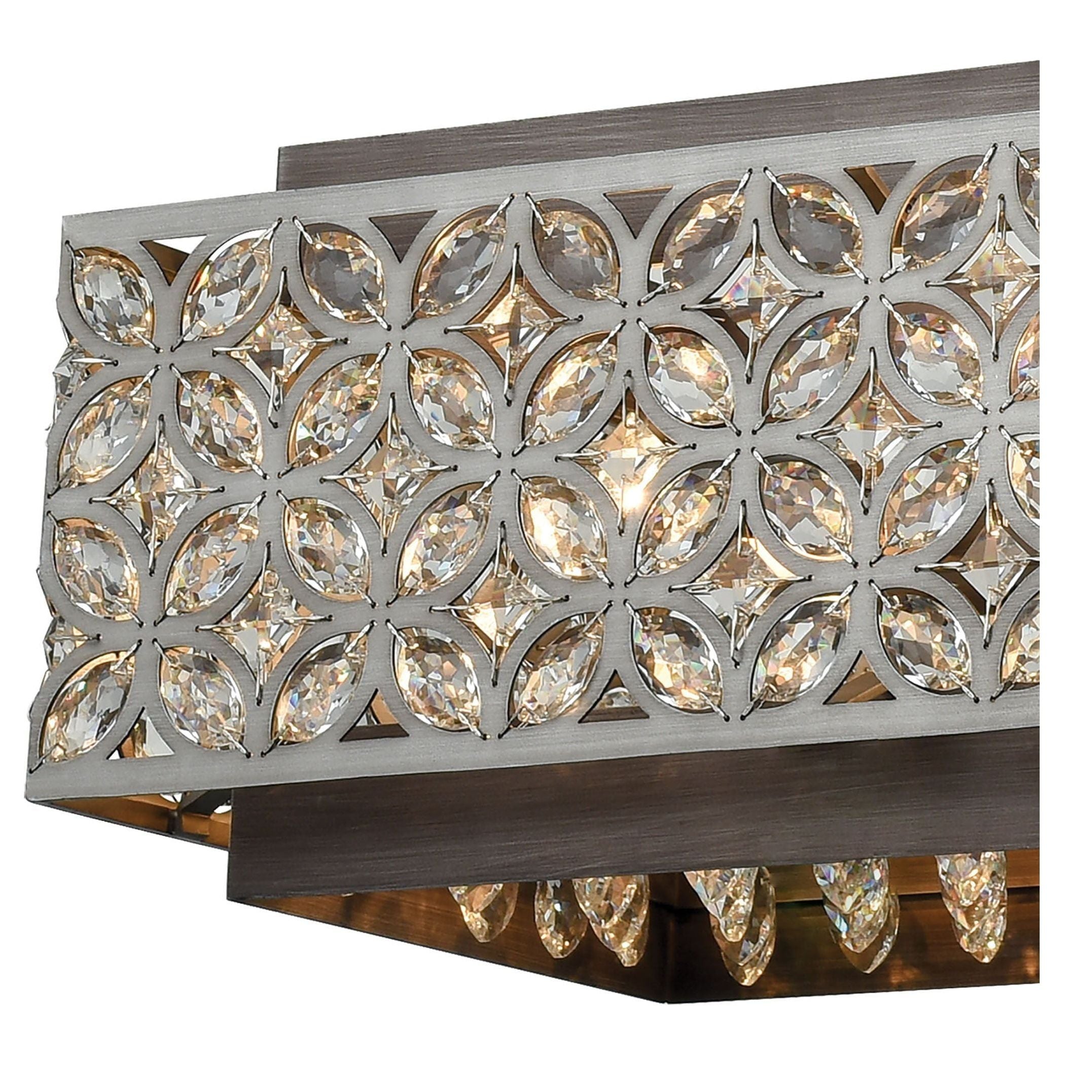 Rosslyn 40" Wide 8-Light Linear Chandelier