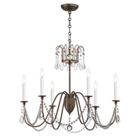 Plumette 6-Light Chandelier with Crystal