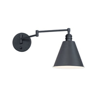 Library 1-Light Wall Sconce Horizontal Swing Arm