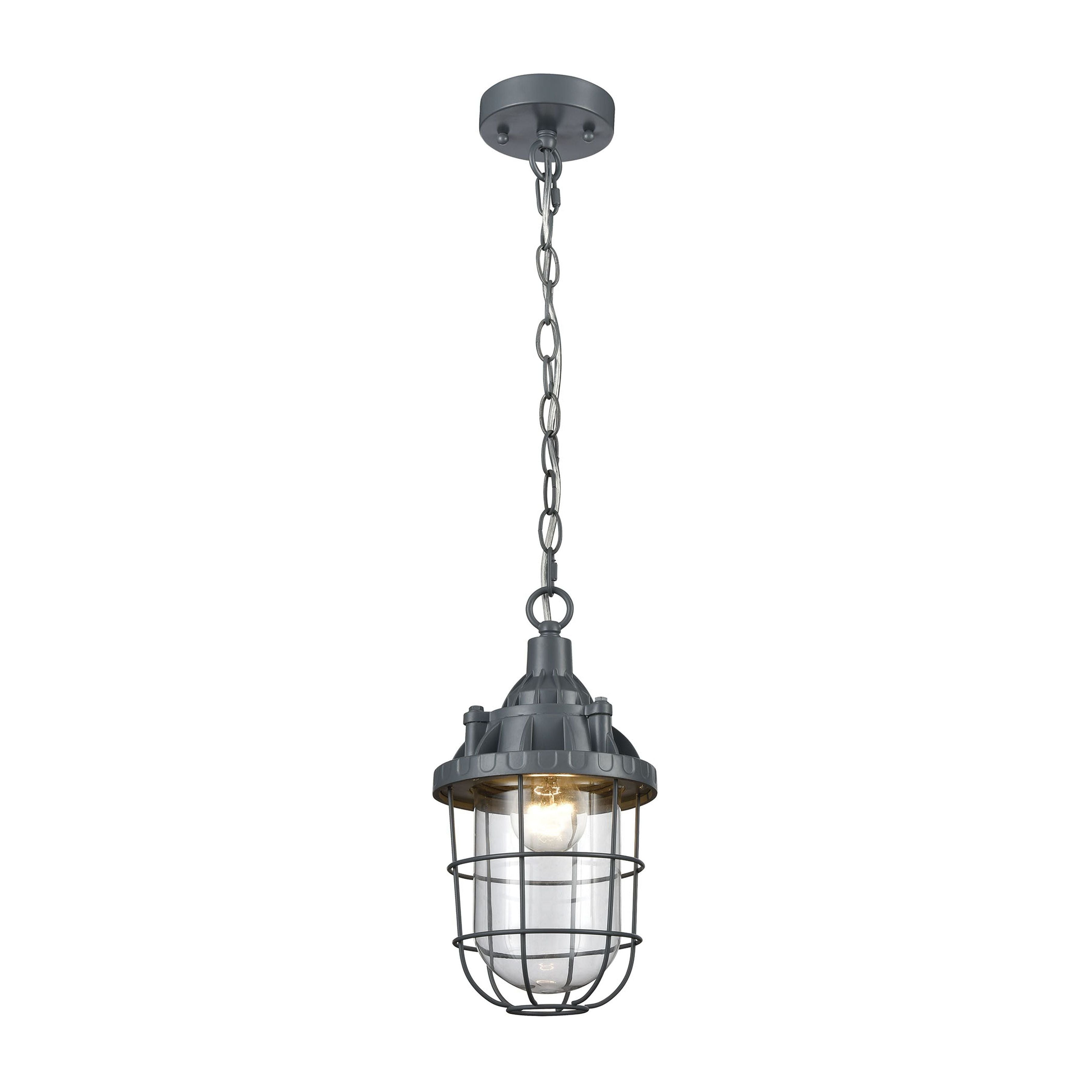 Steel Trap 6" Wide 1-Light Mini Pendant