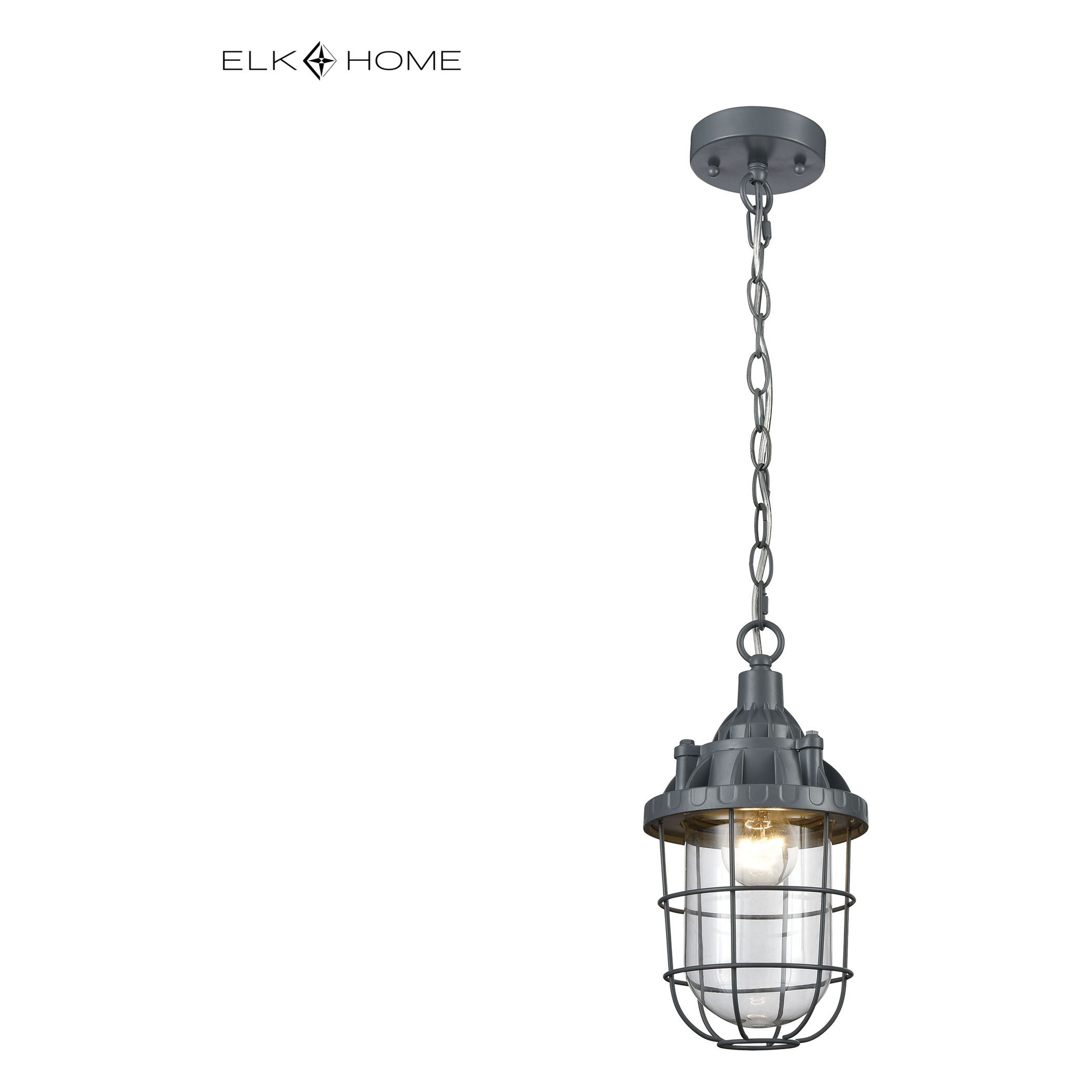 Steel Trap 6" Wide 1-Light Mini Pendant