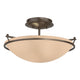 Plain Small Semi-Flush
