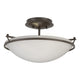 Plain Small Semi-Flush