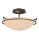 Plain Small Semi-Flush