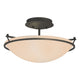 Plain Small Semi-Flush