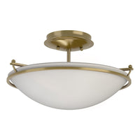 Plain Small Semi-Flush