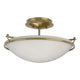 Plain Small Semi-Flush