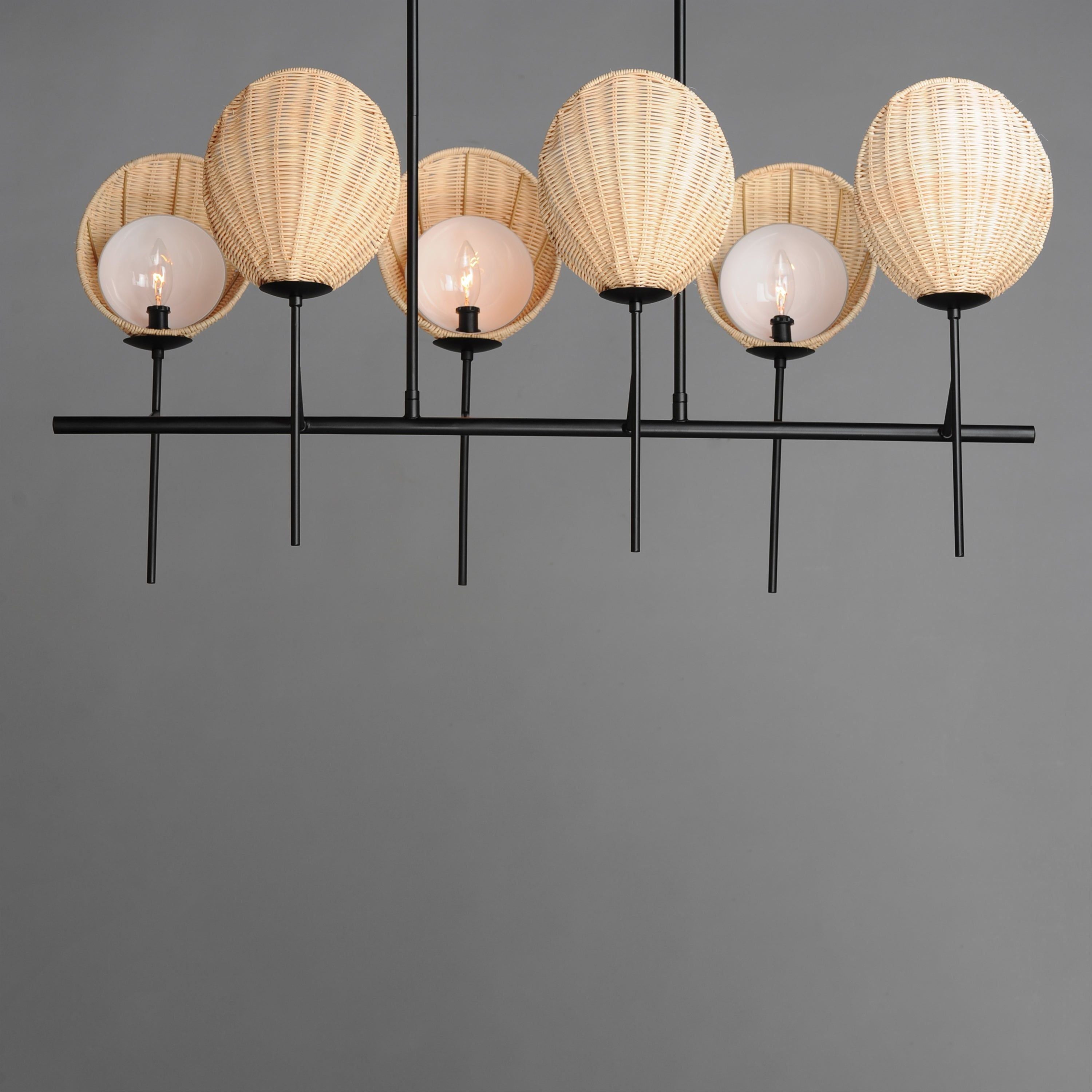 Maldives 6-Light Linear Chandelier