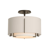 Exos Small Double Shade Semi-Flush
