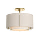 Exos Small Double Shade Semi-Flush