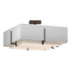 Exos Square Double Shade Semi-Flush