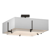 Exos Square Double Shade Semi-Flush